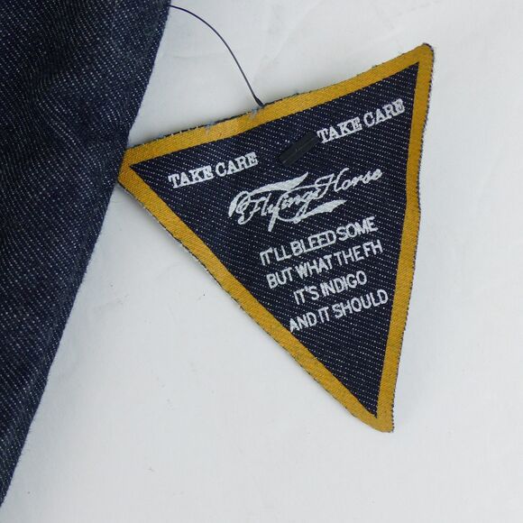 Flying Horse London Selvedge Indigo Denim Tote Bag Liberty Fairs NWT Workwear - Picture 5 of 15